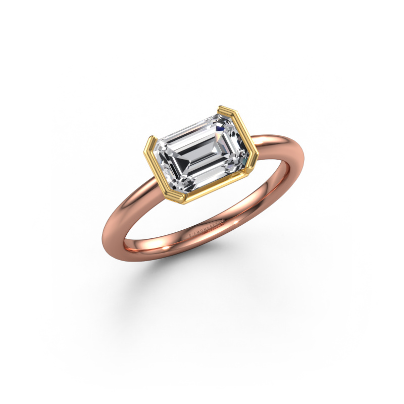 Image de Bague de fiançailles Tayler EME 585 or rose Diamant 1.50 crt