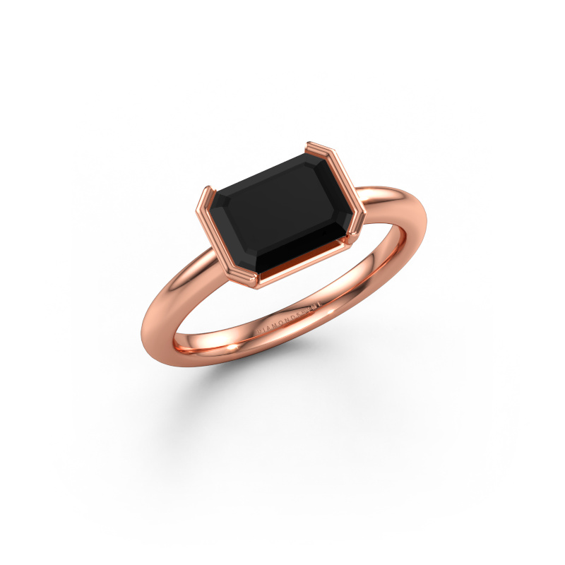 Immagine di Anello di fidanzamento Tayler EME 585 oro rosa Diamante nero 2.10 crt