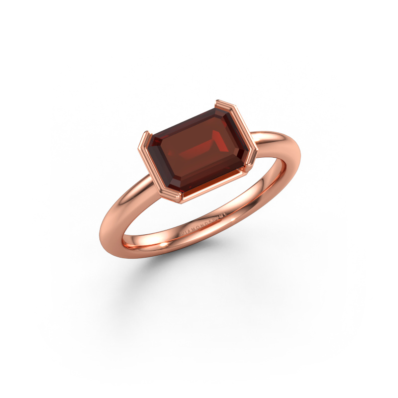 Bild av Förlovningsring Tayler EME 585 roséguld Granat 8x6 mm