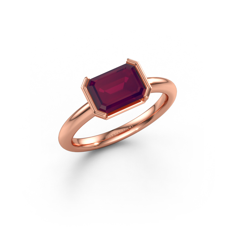 Bild av Förlovningsring Tayler EME 585 roséguld Rodolit 8x6 mm