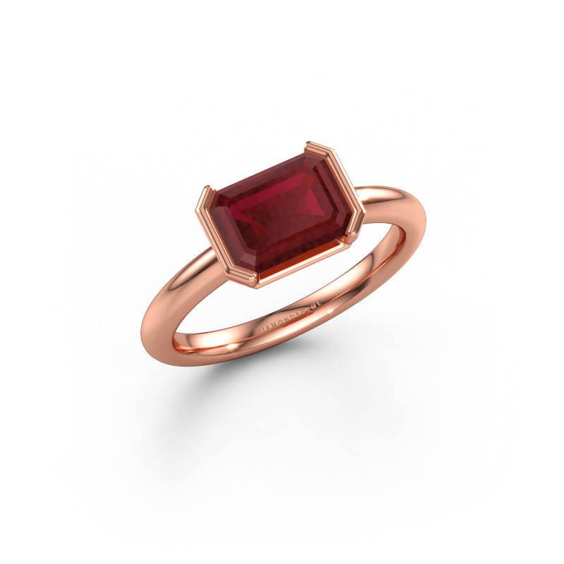 Immagine di Anello di fidanzamento Tayler EME 585 oro rosa Rubino 8x6 mm