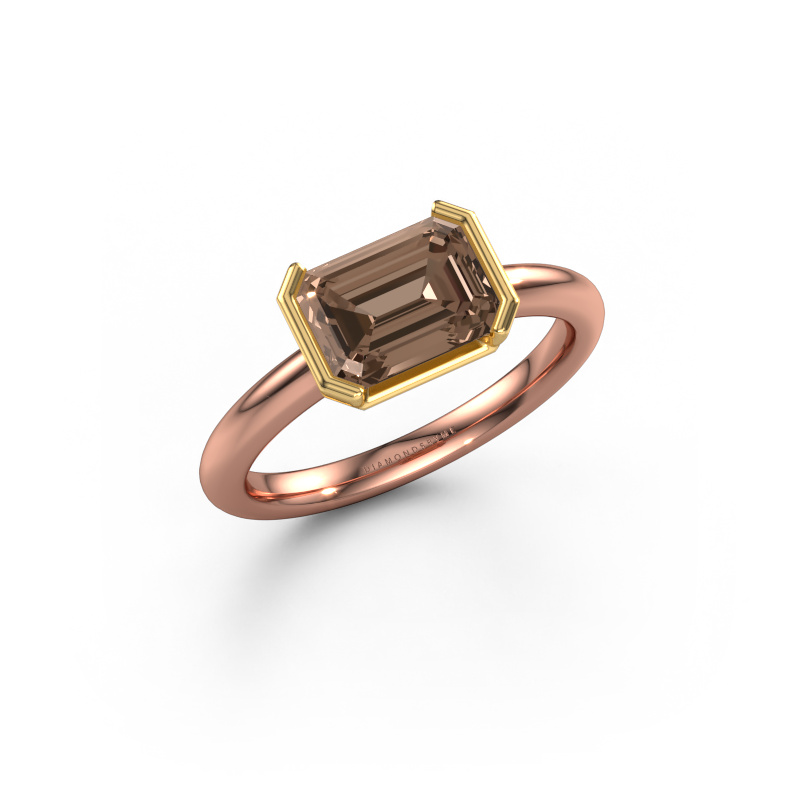 Image of Engagement ring Tayler EME 585 rose gold Brown diamond 1.75 crt