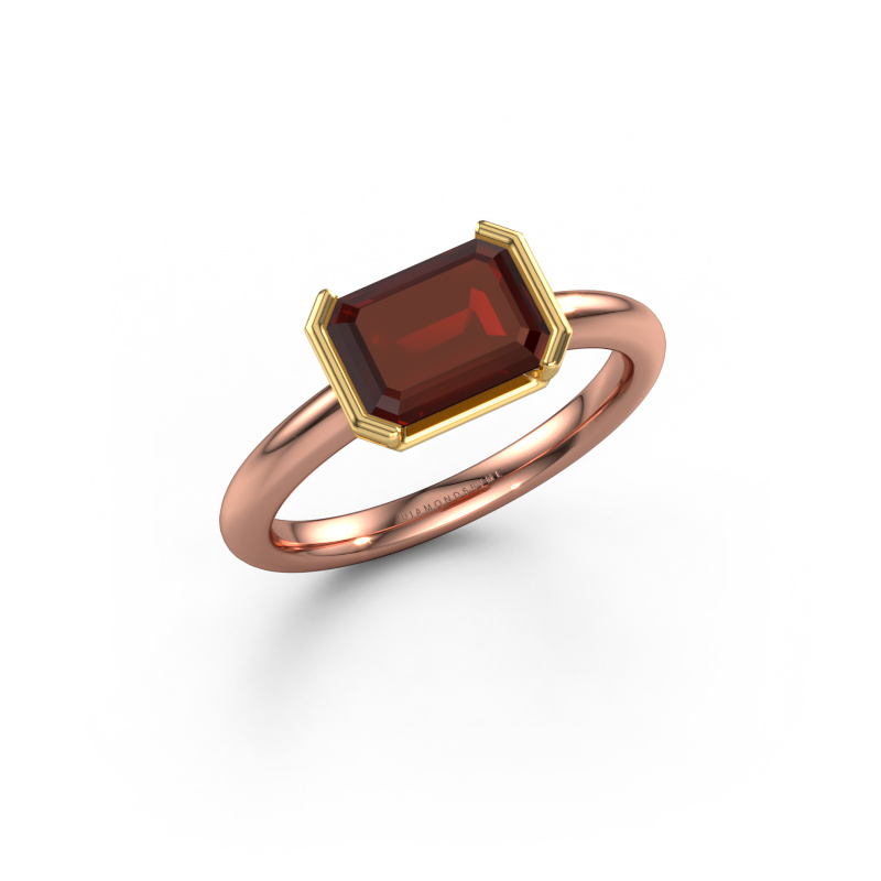 Bild von Verlobungsring Tayler EME 585 Roségold Granat 8x6 mm