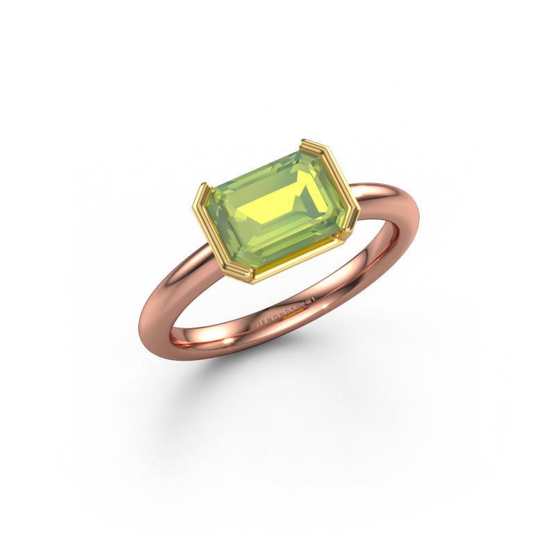 Bild von Verlobungsring Tayler EME 585 Roségold Peridot 8x6 mm