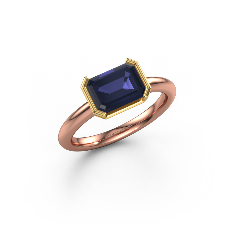 Bild von Verlobungsring Tayler EME 585 Roségold Saphir 8x6 mm