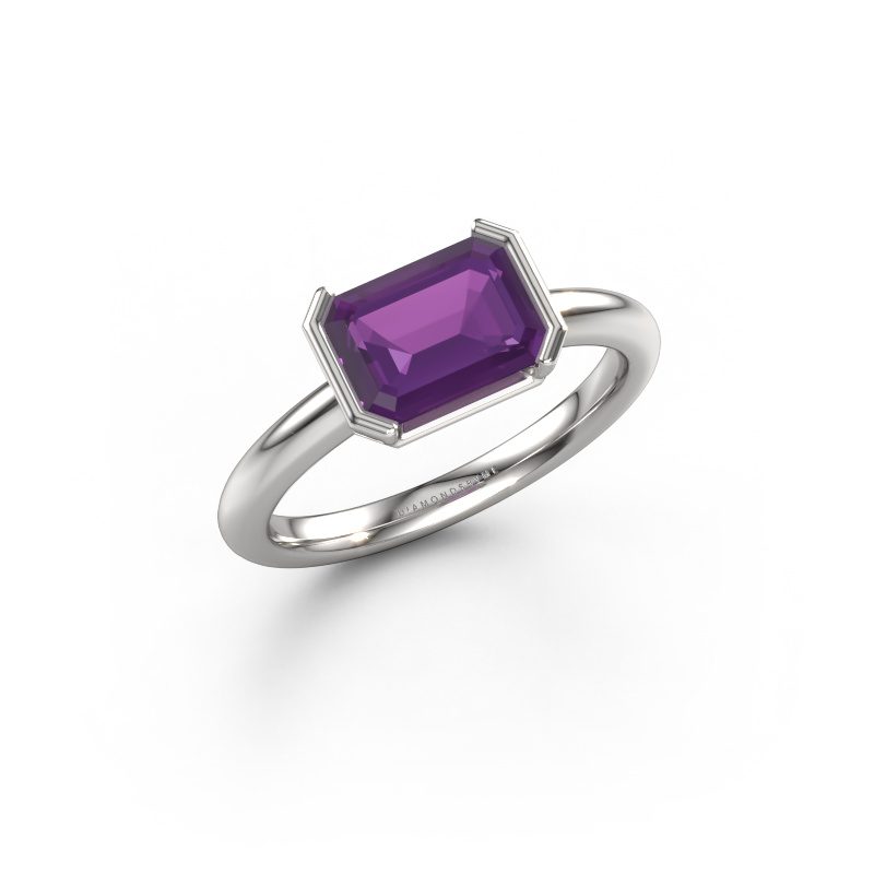 Bild von Verlobungsring Tayler EME 950 Platin Amethyst 8x6 mm
