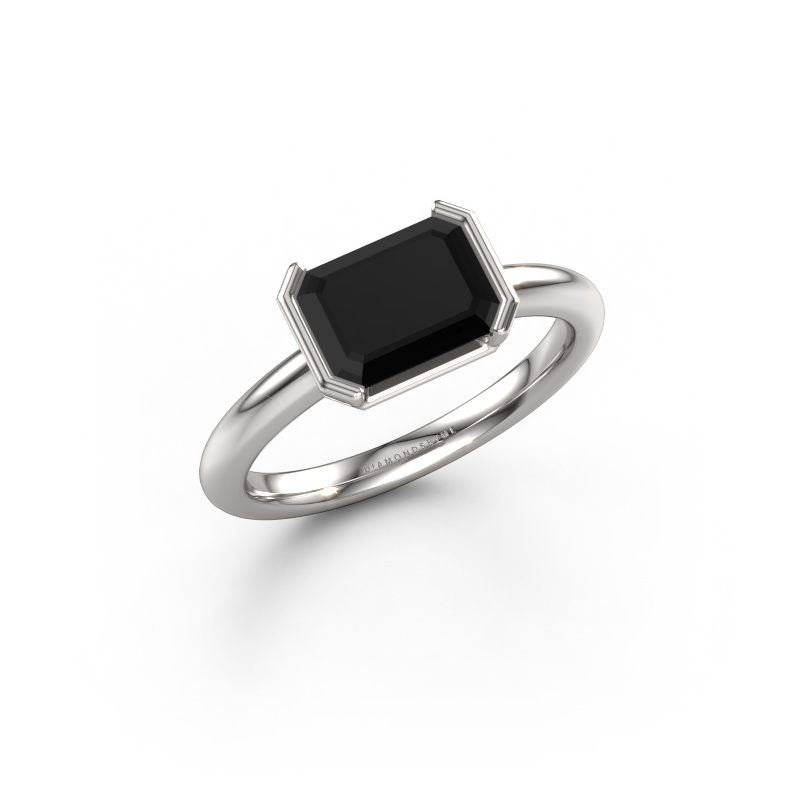 Image de Bague de fiançailles Tayler EME 950 platine Diamant noir 2.10 crt