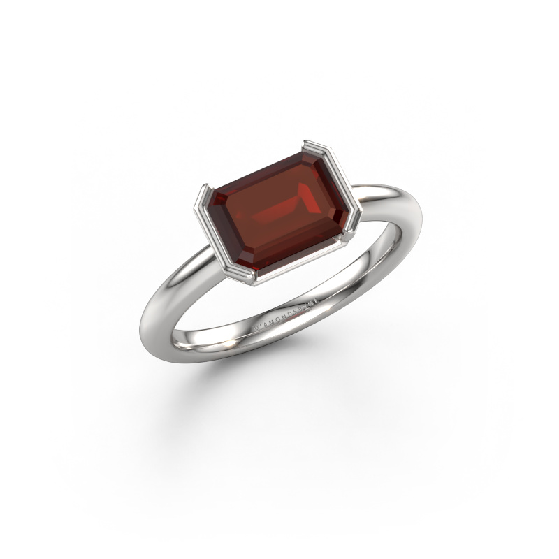 Image of Engagement ring Tayler EME 950 platinum Garnet 8x6 mm
