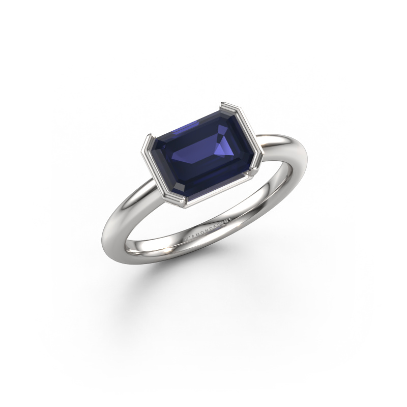 Image of Engagement ring Tayler EME 950 platinum Sapphire 8x6 mm