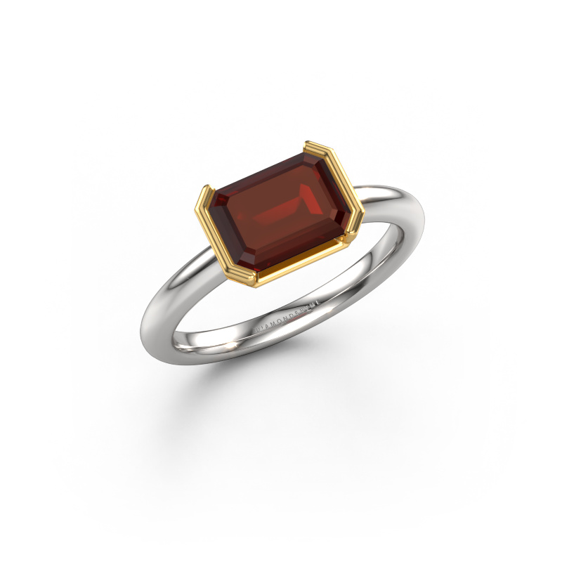 Bild von Verlobungsring Tayler EME 585 Weißgold Granat 8x6 mm