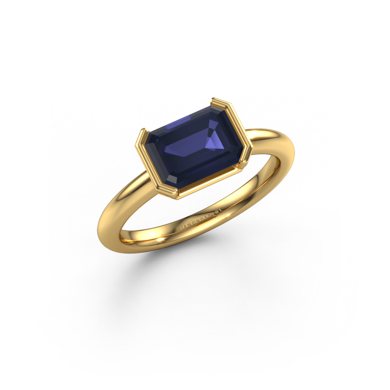 Bild von Verlobungsring Tayler EME 585 Gold Saphir 8x6 mm