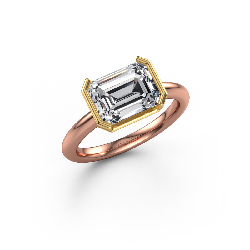 Image de Bague de fiançailles Tayler EME 585 or rose Diamant 2.50 crt