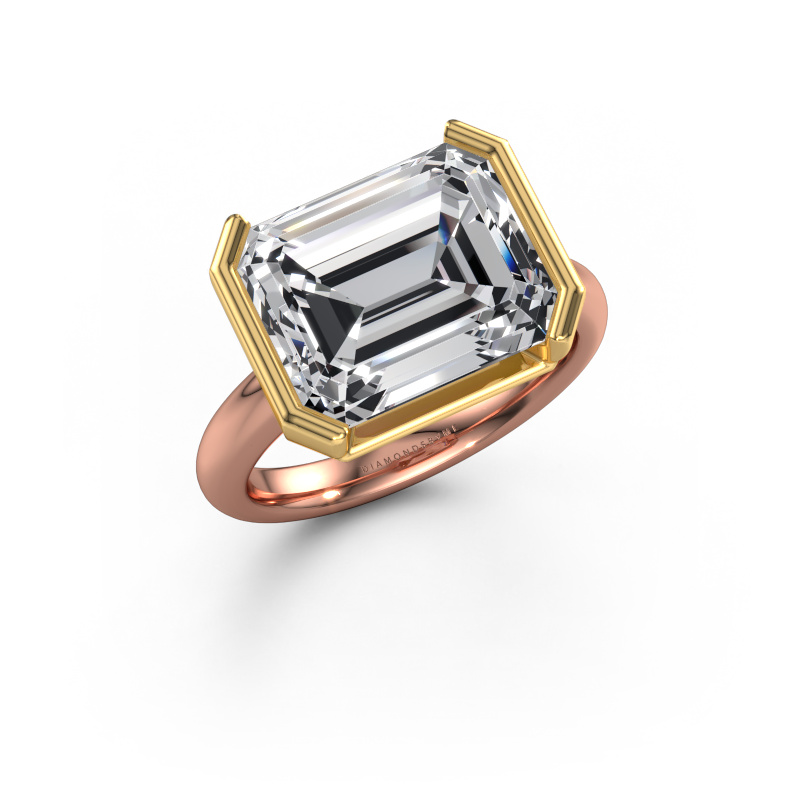 Image de Bague de fiançailles Tayler EME 585 or rose Diamant synthétique 6.00 crt