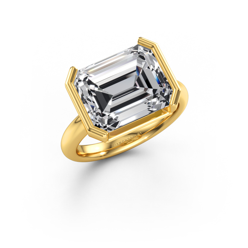 Bild av Förlovningsring Tayler EME 585 gult guld Labbodlad diamant 6.00 crt
