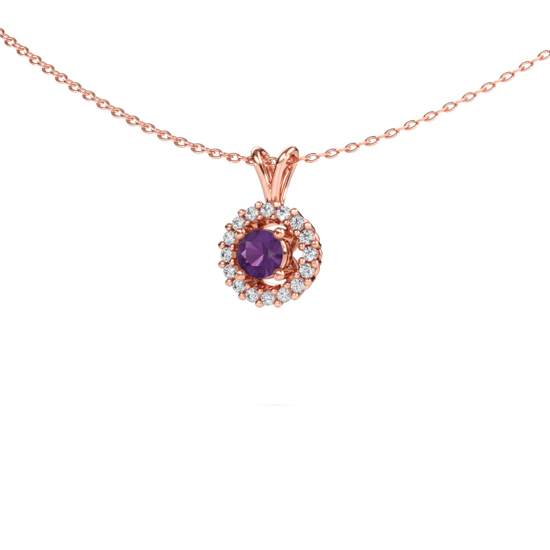 Immagine di Ciondolo Tennille 585 oro rosa Ametista 4 mm