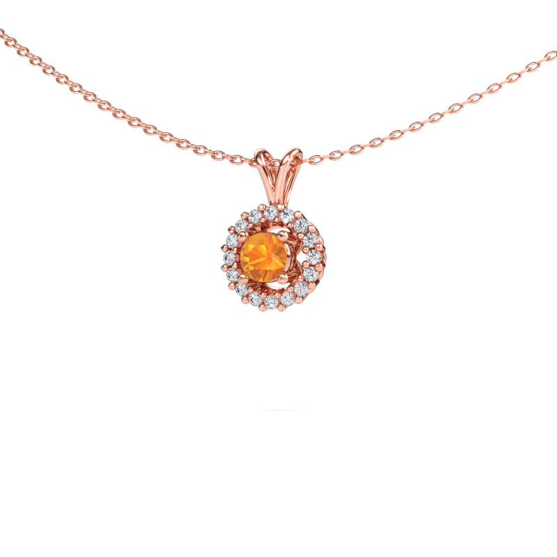 Immagine di Ciondolo Tennille 585 oro rosa Citrino 4 mm
