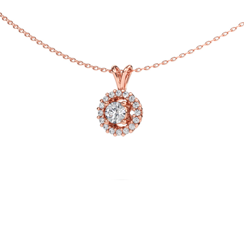 Immagine di Ciondolo Tennille 585 oro rosa Diamante lab grown 0.37 crt