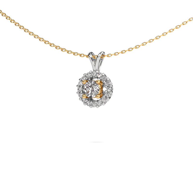 Image of Pendant Tennille 585 white gold Zirconia 4 mm