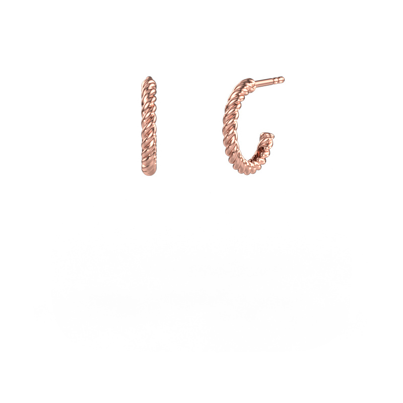 Image of Stud earrings Terra 10mm 585 rose gold