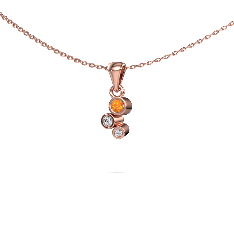 Image of Pendant Tessa 585 rose gold Citrin 2.5 mm