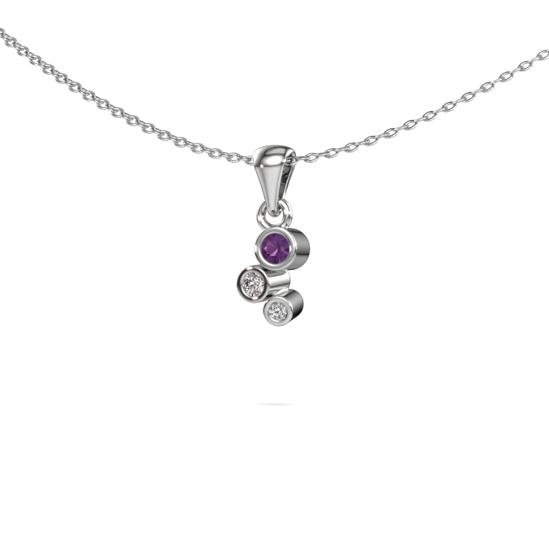 Bild von Anhänger Tessa 585 Weißgold Amethyst 2.5 mm