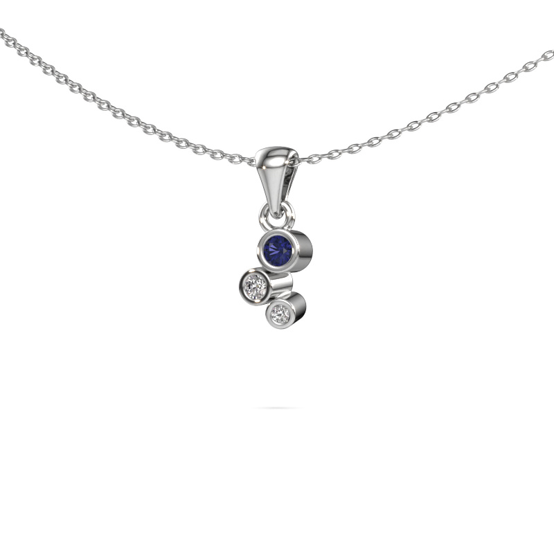 Image of Pendant Tessa 585 white gold Sapphire 2.5 mm