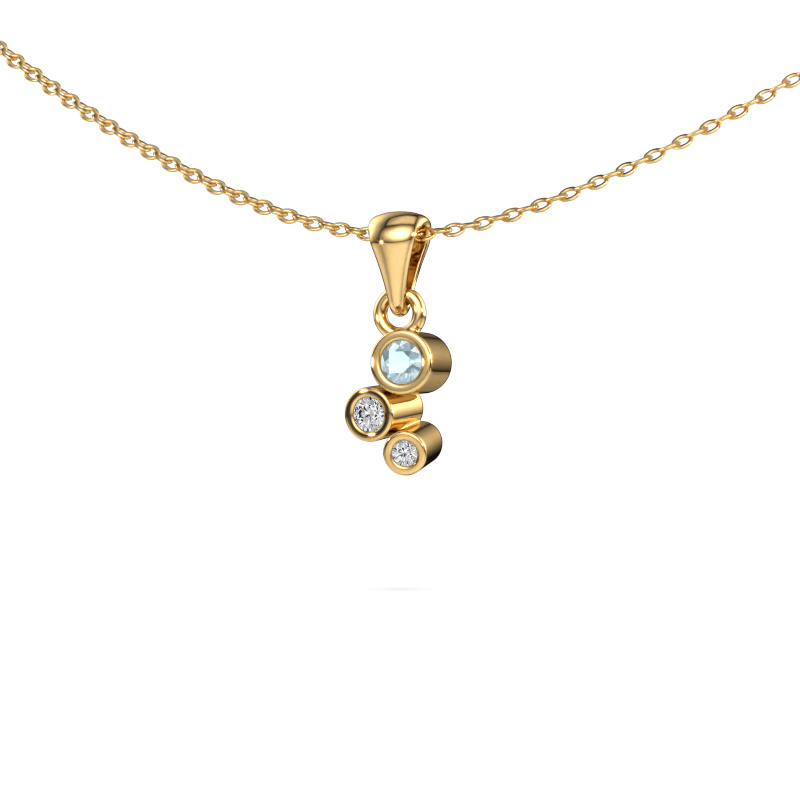 Image of Pendant Tessa 585 gold Aquamarine 2.5 mm