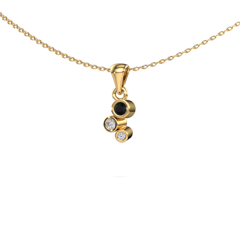 Image of Pendant Tessa 585 gold Black diamond 0.117 crt