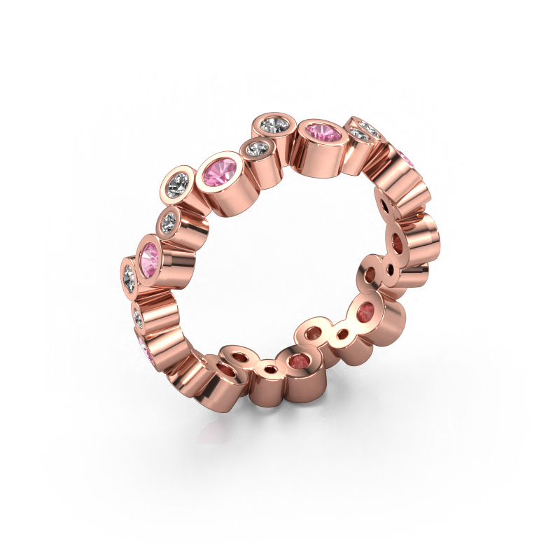 Image of Ring Tessa 585 rose gold Pink sapphire 2.5 mm
