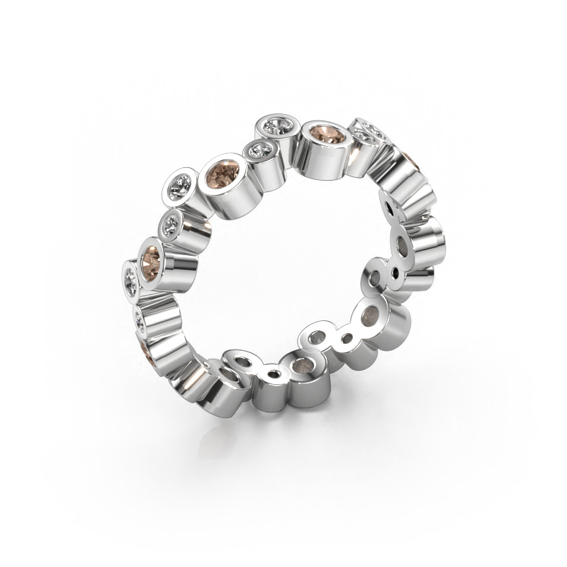 Image of Ring Tessa 585 white gold Brown diamond 0.945 crt