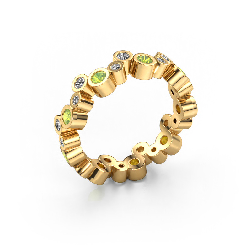Image of Ring Tessa 585 gold Peridot 2.5 mm