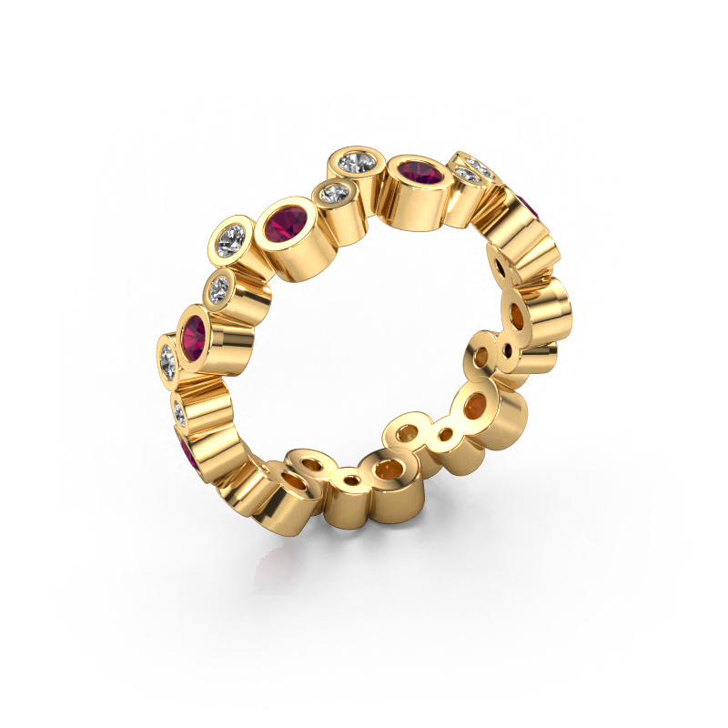 Bild von Ring Tessa 585 Gold Rhodolit 2.5 mm