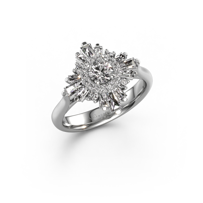 Image of Engagement ring Thalia 950 platinum Diamond 1.106 crt