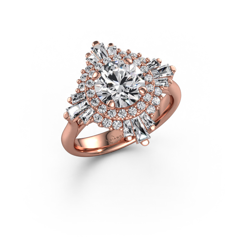 Bild von Verlobungsring Thalia 585 Roségold Lab-grown Diamant 2.464 crt