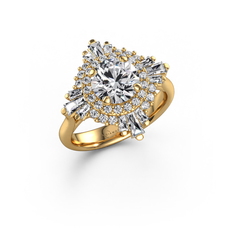 Image of Engagement ring Thalia 585 gold Lab grown diamond 2.464 crt