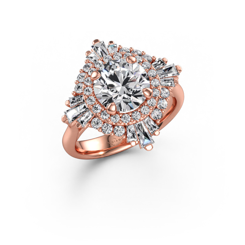 Immagine di Anello di fidanzamento Thalia 585 oro rosa Diamante lab grown 3.016 crt
