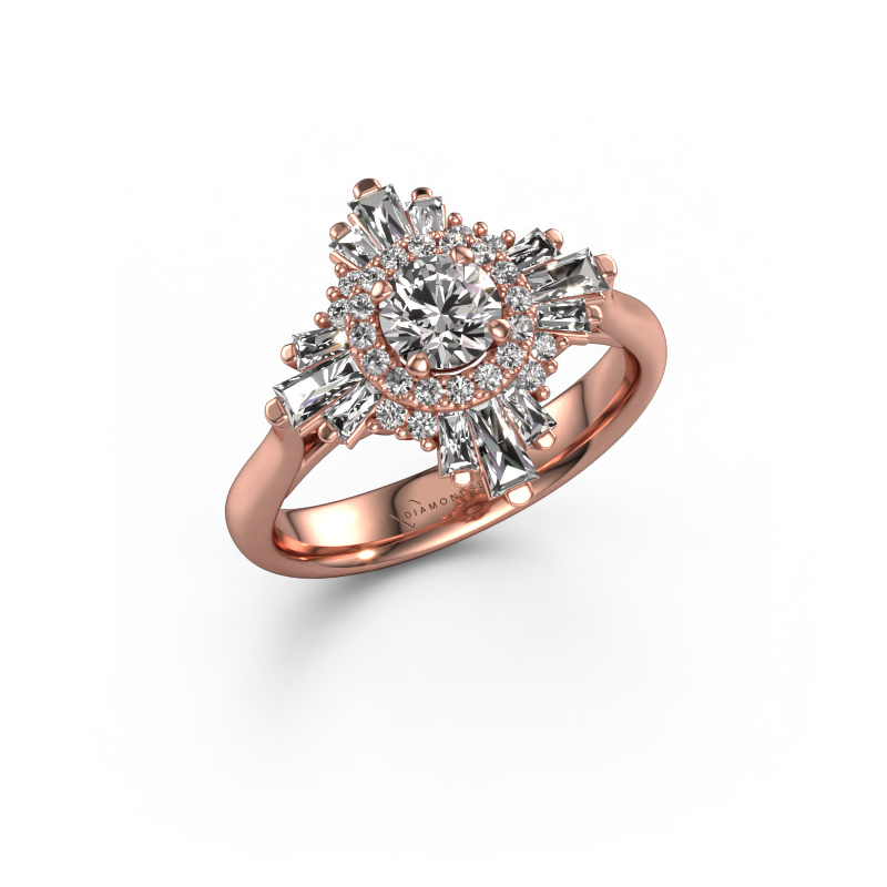 Image of Engagement ring Thalia 585 rose gold Diamond 1.207 crt
