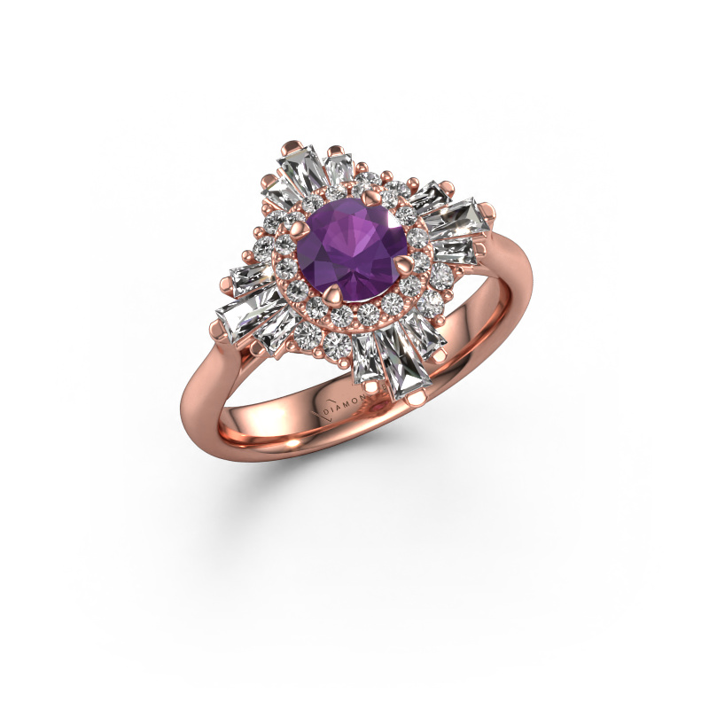 Bild von Verlobungsring Thalia 585 Roségold Amethyst 5.4 mm