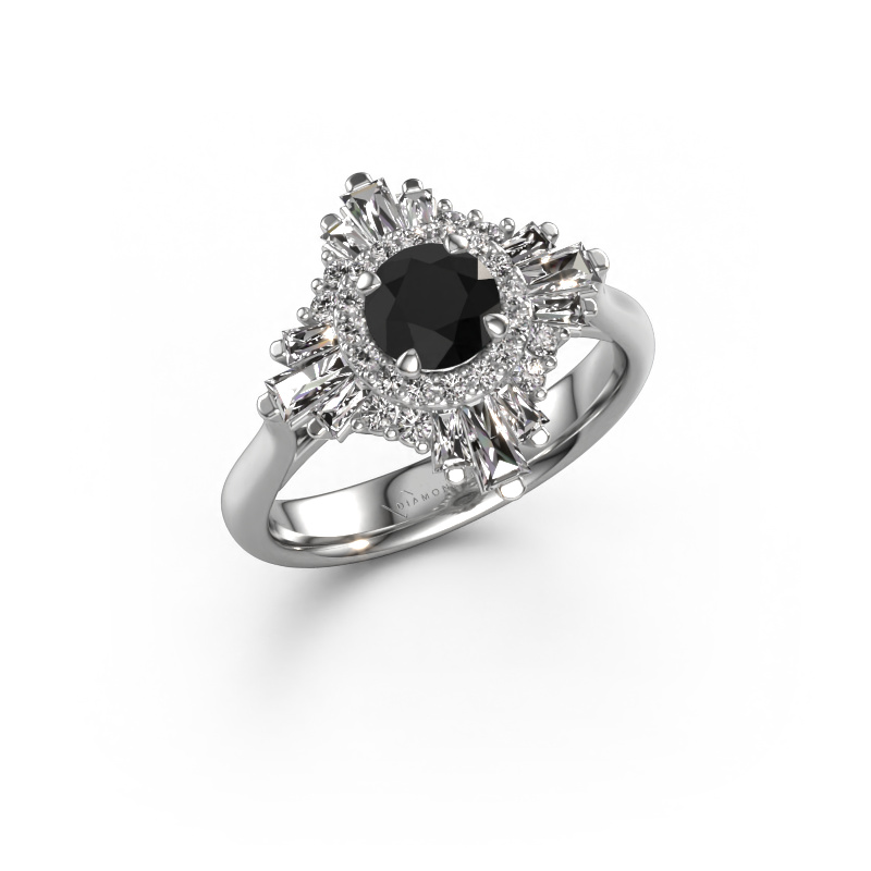 Bild von Verlobungsring Thalia 585 Weißgold Schwarz Diamant 1.563 crt
