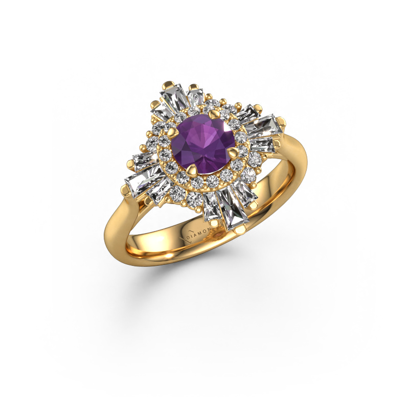 Bild von Verlobungsring Thalia 585 Gold Amethyst 5.4 mm