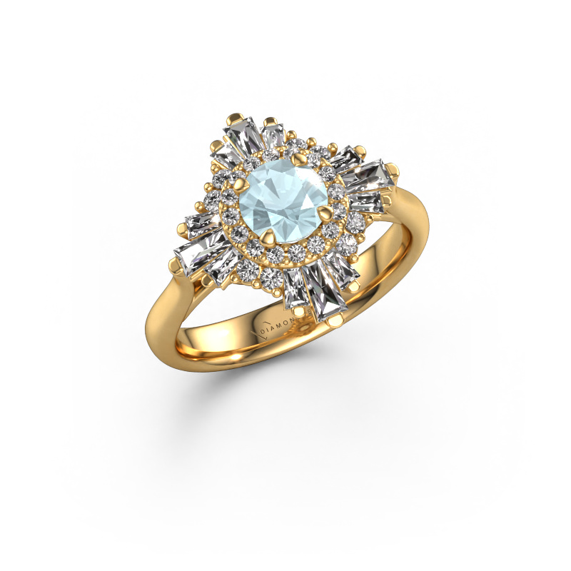 Bild von Verlobungsring Thalia 585 Gold Aquamarin 5.4 mm