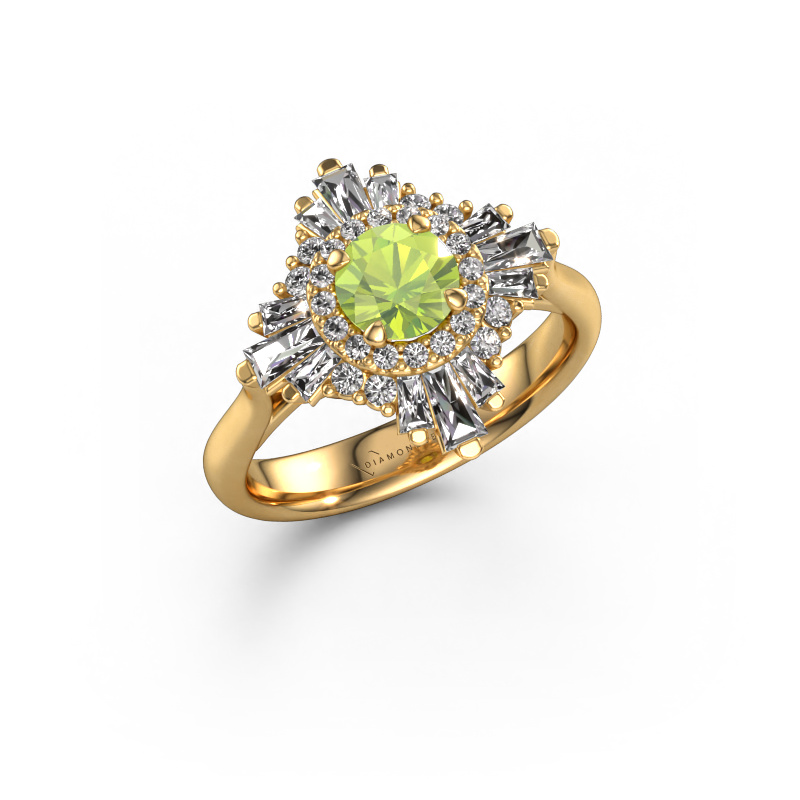 Bild von Verlobungsring Thalia 585 Gold Peridot 5.4 mm