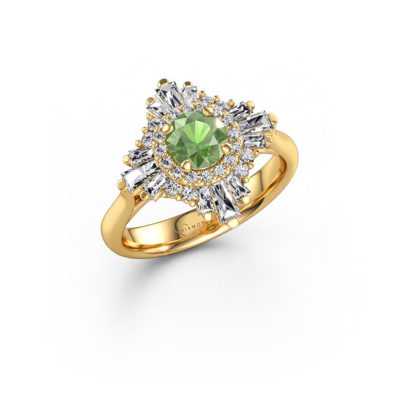 Bild von Verlobungsring Thalia 585 Gold Turmalin grün 5.4 mm
