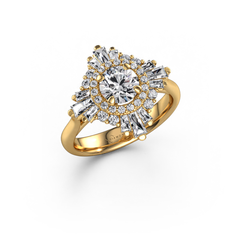 Image of Engagement ring Thalia 585 gold Lab grown diamond 1.605 crt