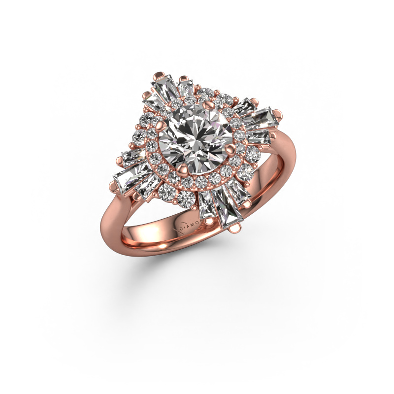 Image de Bague de fiançailles Thalia 585 or rose Diamant 1.918 crt