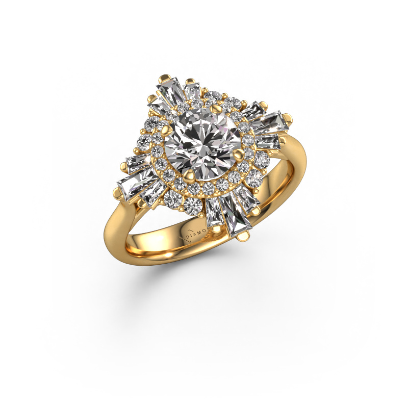 Image of Engagement ring Thalia 585 gold Diamond 1.918 crt