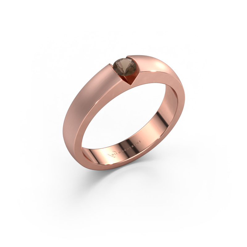 Bild von Verlobungsring Theresia 585 Roségold Rauchquarz 3.4 mm