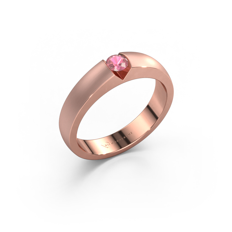 Image de Bague de fiançailles Theresia 585 or rose Rose tourmaline 3.4 mm