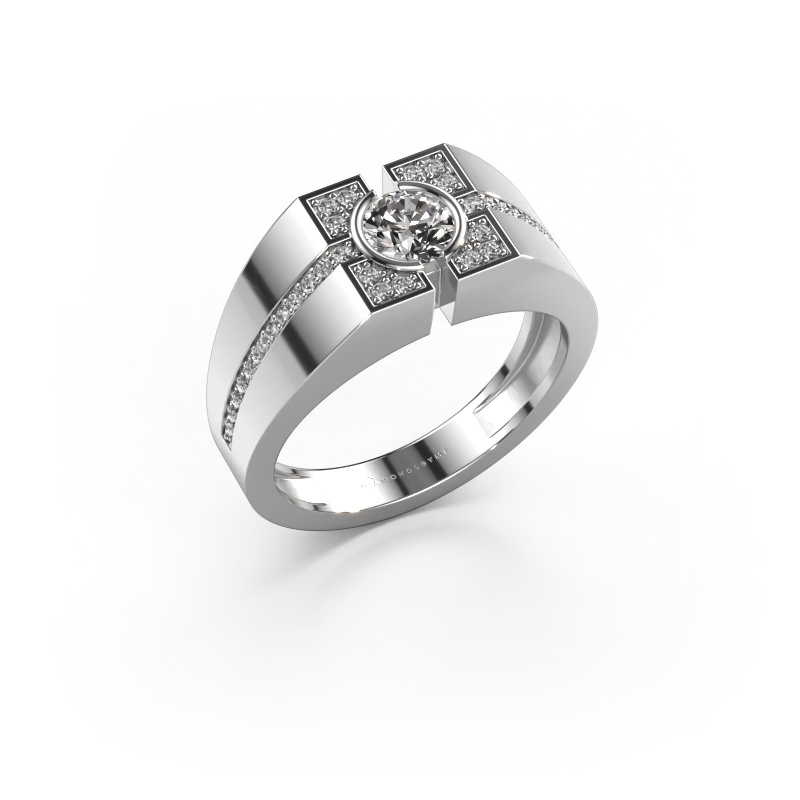 Bild von Herren ring Thijmen 950 Platin Zirkonia 5 mm