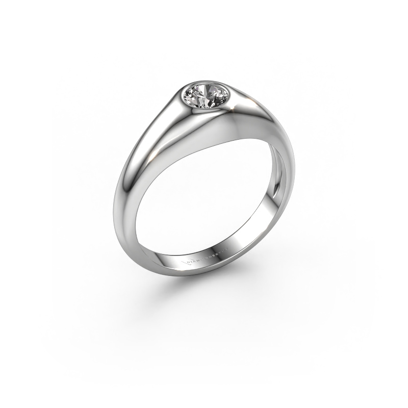 Bild von Pinky Ring Thorben 950 Platin Zirkonia 5 mm